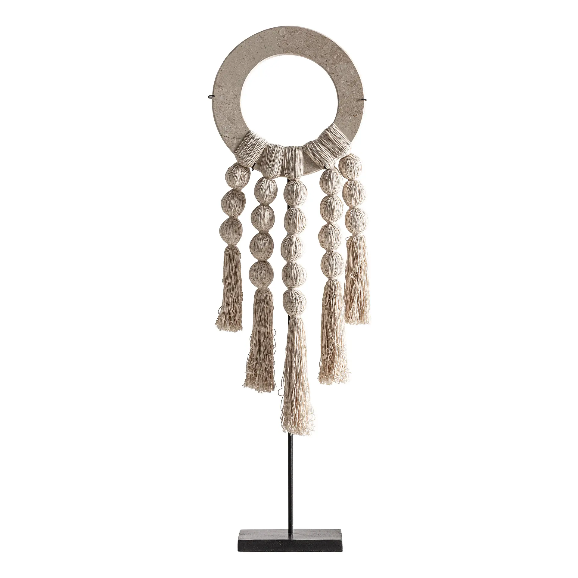 Sculpturi - Figurina Decorativa 30x15x100 cm, Bumbac și Fier Bej - VicalHome VicalHome 38640