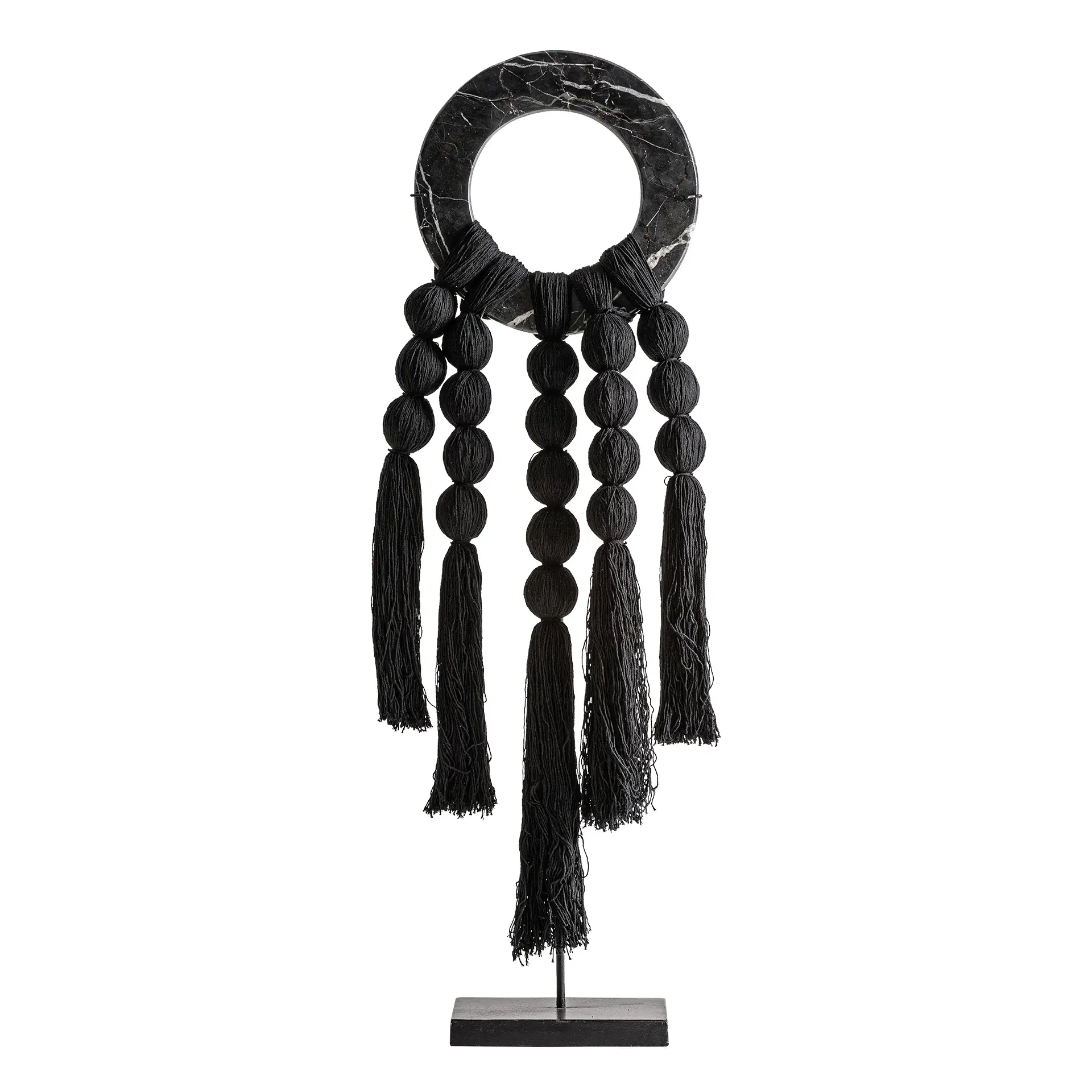 Sculpturi - Figurina Decorativa 30x15x86 cm, Bumbac și Fier Negru - VicalHome VicalHome 38641
