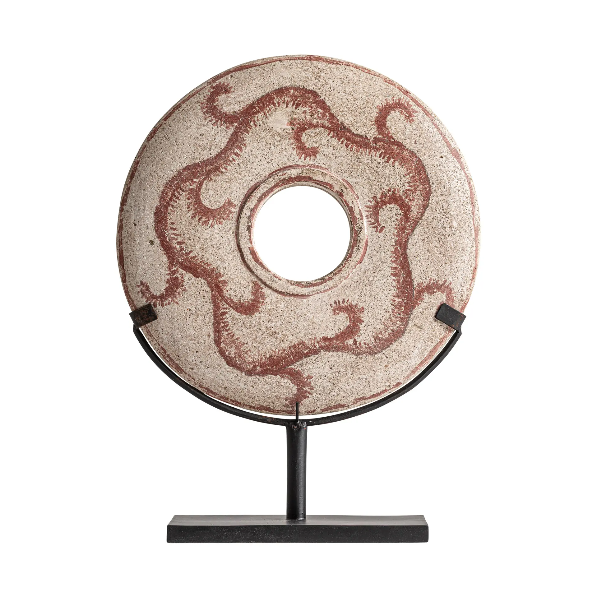 Sculpturi - Figurina Decorativa 35x12x48 cm, Fier și Piatră Bej - VicalHome VicalHome 38634