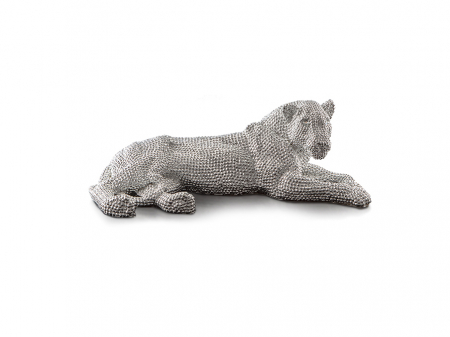Figurina decorativa 3D leoaica Leona Small 64x22 cm, finisaj aspect diamante, 946438 - Schuller [1]