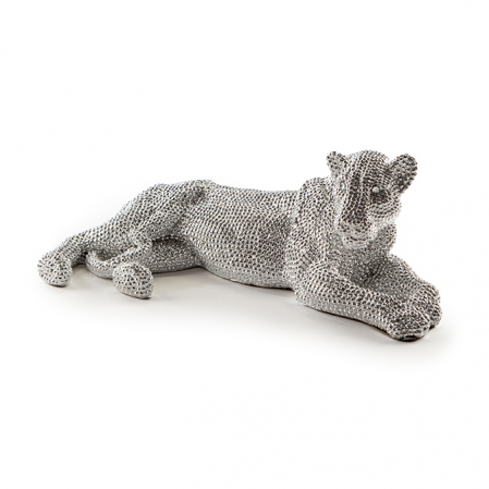 Figurina decorativa 3D leoaica Leona Small 64x22 cm, finisaj aspect diamante, 946438 - Schuller [0]