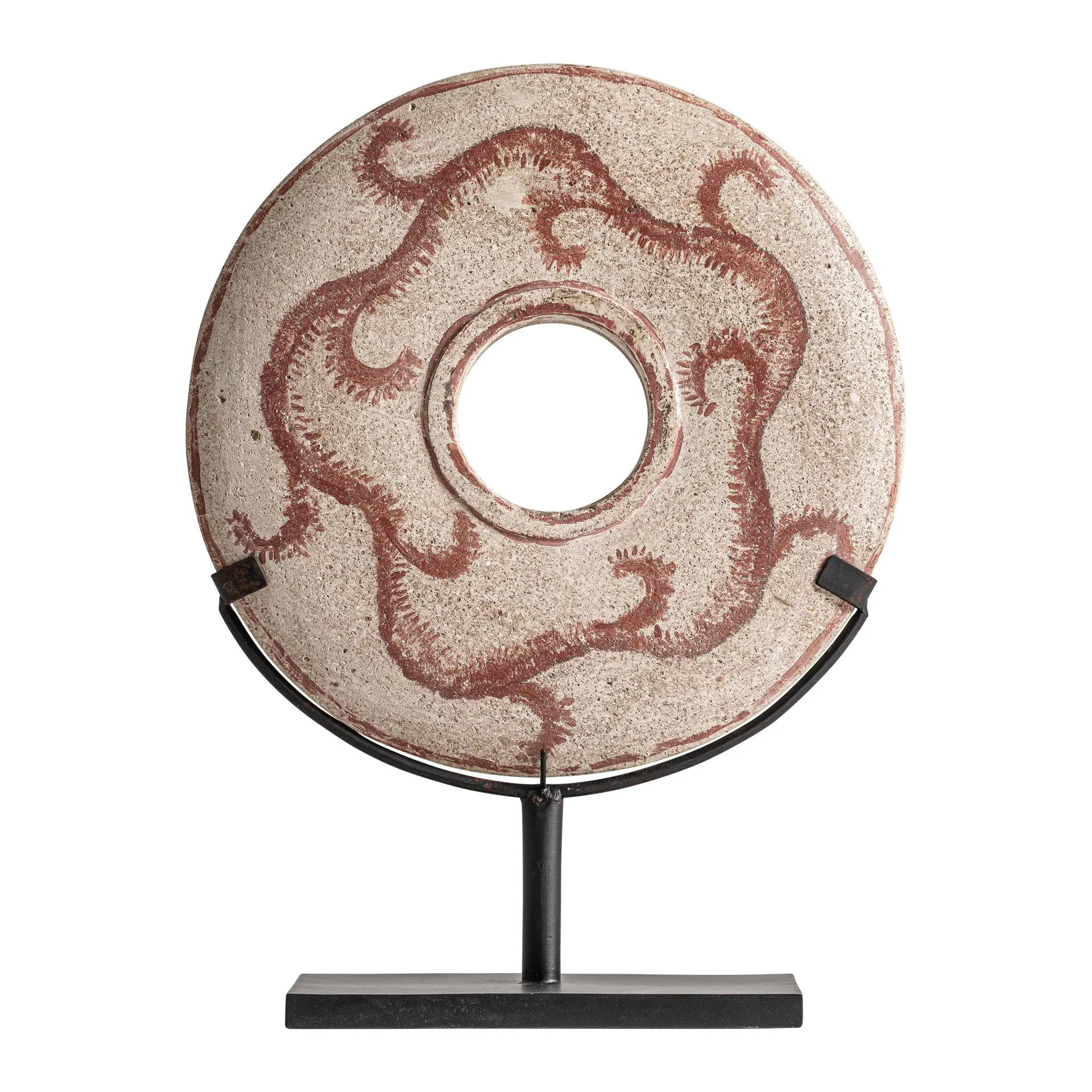Sculpturi - Figurina Decorativa 40x15x62 cm, Fier și Piatră Bej - VicalHome VicalHome 38635