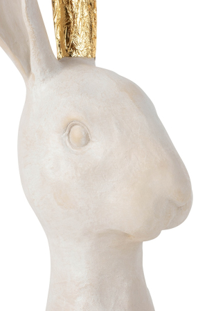 Figurină Decorativă Bunny Gold 11,8x10,6x29,5 cm, Polirezyna Alb - Kare Design [6]