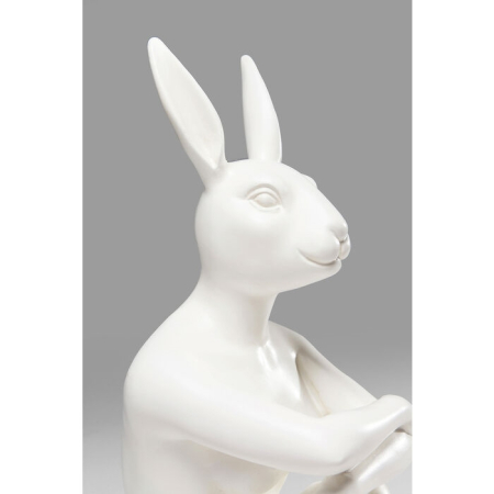 Figurină Decorativă Rabbit 26x15x39 cm, Rășină Albă - Kare Design [2]