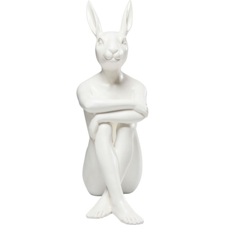 Figurină Decorativă Rabbit 26x15x39 cm, Rășină Albă - Kare Design [1]