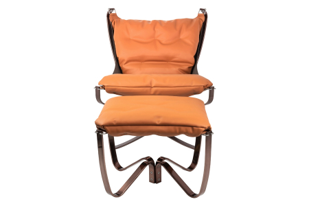 Fotoliu Arni Low 80x80x92 cm, Portocaliu - King Home [3]