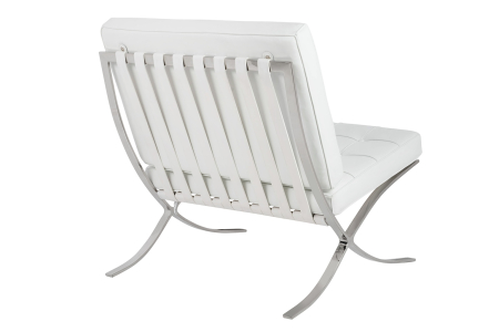 Fotoliu Barcelon Prestige Plus 75x75x83 cm, Oțel Alb - King Home [2]