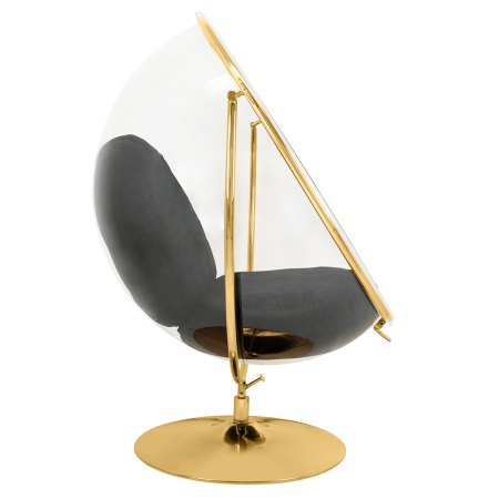 Fotoliu Bubble Stand 2 115x100x140 cm, Acril și din Catifea Poduchy - King Home [1]