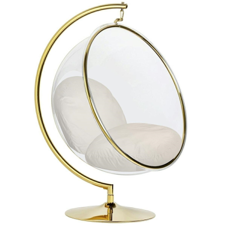 Produse - Fotoliu Bubble Stand Gold 115x120x160 cm, Acril Bej - King Home