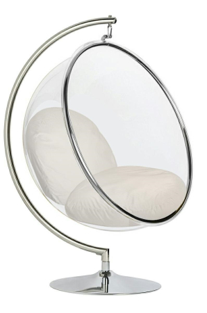 Produse - Fotoliu Bubble Stand Velvet 115x120x160 cm, Bej - King Home