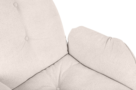 Fotoliu Carino 85x85x105 cm, Pu Bej - King Home [3]