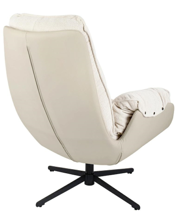 Fotoliu Carino 85x85x105 cm, Pu Bej - King Home [2]