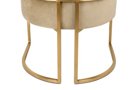 Fotoliu Chloe Velvet 62x45x77 cm, Khaki - King Home [3]