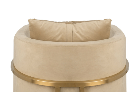 Fotoliu Chloe Velvet 62x45x77 cm, Khaki - King Home [4]