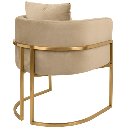 Fotoliu Chloe Velvet 62x45x77 cm, Khaki - King Home [2]