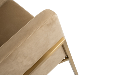 Fotoliu Chloe Velvet 62x45x77 cm, Khaki - King Home [5]