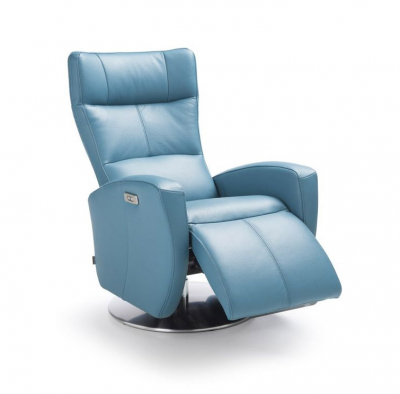 Fotoliu cu recliner manual/electric Inari, baza rotativa metalica, tapiterie personalizabila , INARI 1TV A1 - Gala Collezione [5]