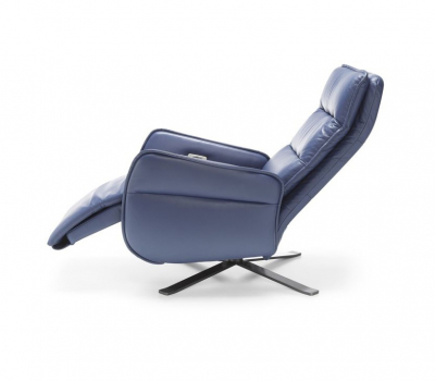 Fotoliu cu recliner manual/electric Res, baza rotativa metalica, tapiterie personalizabila , RES 1TV A1 - Gala Collezione [3]