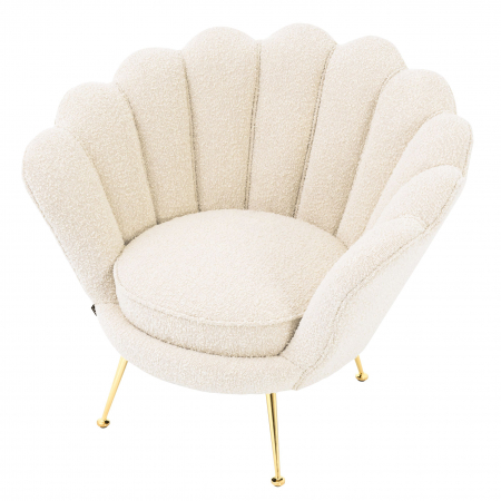   Scaun trapezium bouclé crem 113990 EICHHOLTZ [4]
