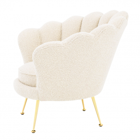   Scaun trapezium bouclé crem 113990 EICHHOLTZ [2]