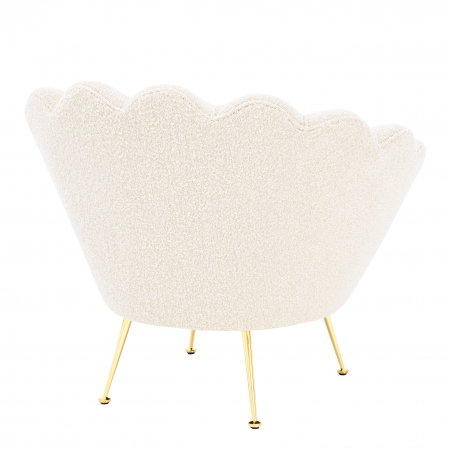   Scaun trapezium bouclé crem 113990 EICHHOLTZ [3]