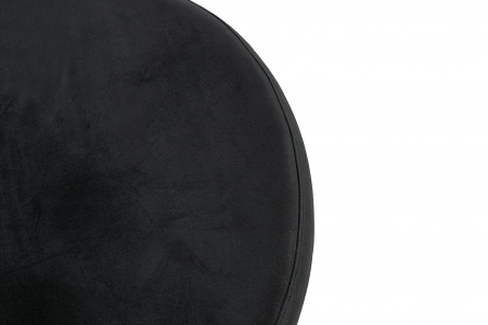 Fotoliu de lux auriu Rise tip bula cu taburet picioare, sezut velur negru, CH5994-1.OTTO.CD - King [10]