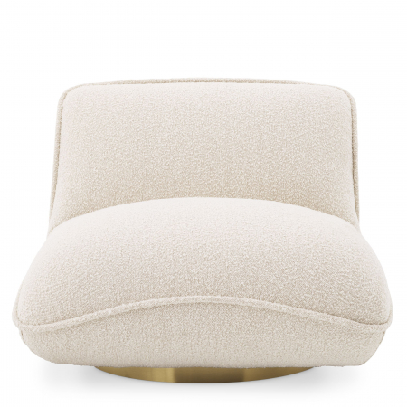   Scaun rotativ Relax bouclé crem 115729 EICHHOLTZ [1]