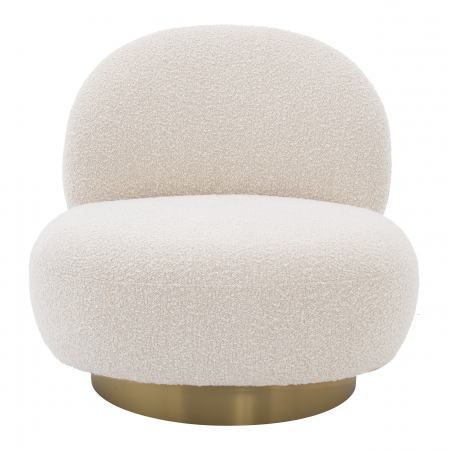   Scaun rotativ Clément bouclé crem 114306 EICHHOLTZ [1]
