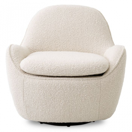   Scaun rotativ Cupido bouclé crem 115676 EICHHOLTZ [1]