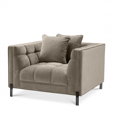 Fotolii -   Scaun Sienna savona catifea greige 113385 EICHHOLTZ