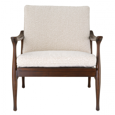   Scaun Manzo finisaj clasic maro bouclé crem inclus perne 116223 EICHHOLTZ [1]