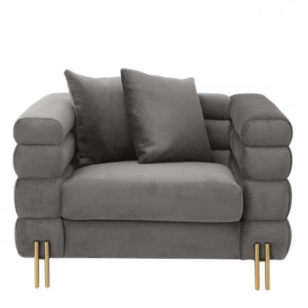   Scaun York din catifea gri savona 114344 EICHHOLTZ [2]