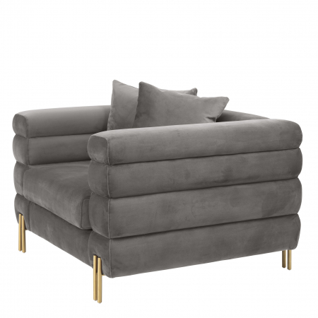   Scaun York din catifea gri savona 114344 EICHHOLTZ [3]