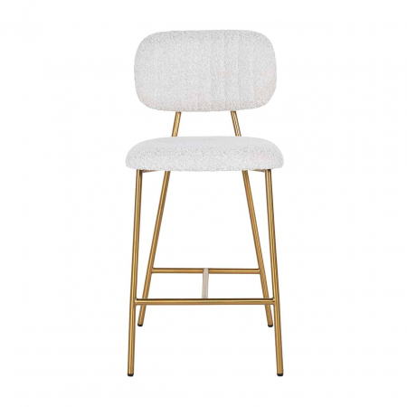 Fotoliu de serviciu Xenia alb boucl√© / auriu periat (Copenhagen 900 Boucl√© White), S4522 WHITE BOUCLé - Richmond Interiors [3]