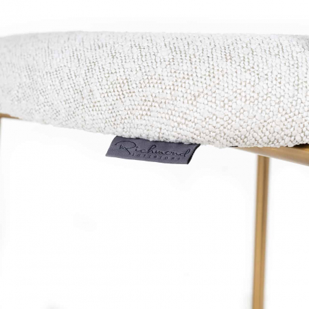 Fotoliu de serviciu Xenia alb boucl√© / auriu periat (Copenhagen 900 Boucl√© White), S4522 WHITE BOUCLé - Richmond Interiors [5]
