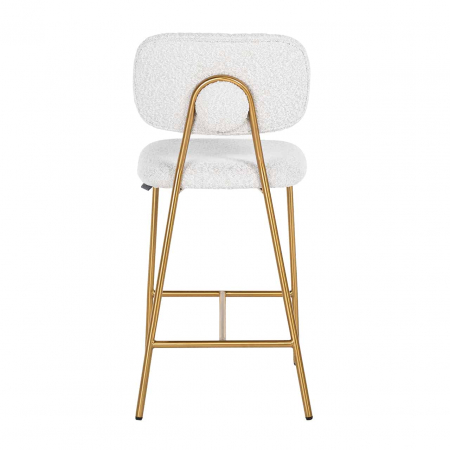 Fotoliu de serviciu Xenia alb boucl√© / auriu periat (Copenhagen 900 Boucl√© White), S4522 WHITE BOUCLé - Richmond Interiors [2]