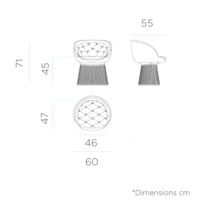 Fotoliu design gradina Cato, iluminare LED, MOBMA060SSNW - King [3]