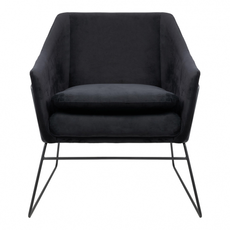 Fotoliu design Lucas tapitat catifea verde/galbena/gri/neagra, picioare negre metal, MSE011000308.V41 - King [2]