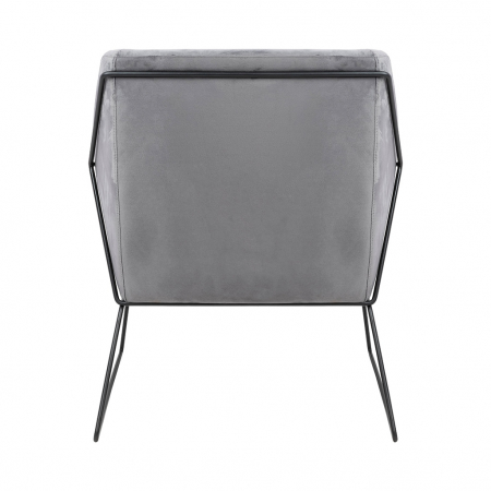 Fotoliu design Lucas tapitat catifea verde/galbena/gri/neagra, picioare negre metal, MSE011000308.V41 - King [28]