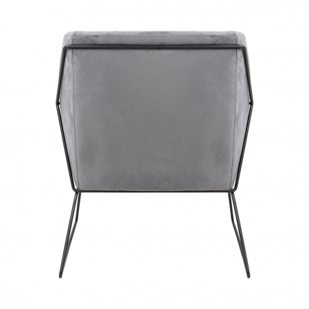 Fotoliu design Lucas tapitat catifea verde/galbena/gri/neagra, picioare negre metal, MSE011000308.V20 - King [20]