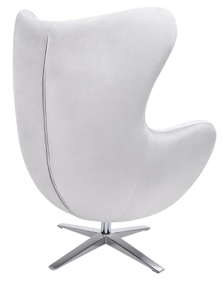 Fotoliu design lux cu taburet Egg Wide Velvet, diverse culori, velur/baza otel crom, HE-066.HM8.OTTO.37 - King [1]