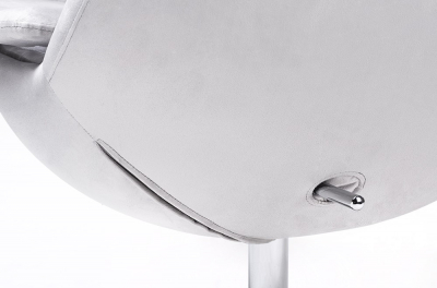 Fotoliu design lux cu taburet Egg Wide Velvet, diverse culori, velur/baza otel crom, HE-066.HM8.OTTO.37 - King [3]