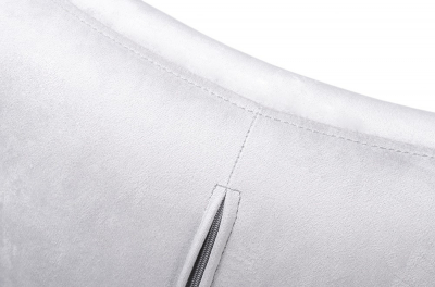 Fotoliu design lux cu taburet Egg Wide Velvet, diverse culori, velur/baza otel crom, HE-066.HM8.OTTO.37 - King [6]