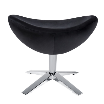 Fotoliu design lux cu taburet Egg Wide Velvet, diverse culori, velur/baza otel crom, HE-066.HM8.OTTO.37 - King [21]