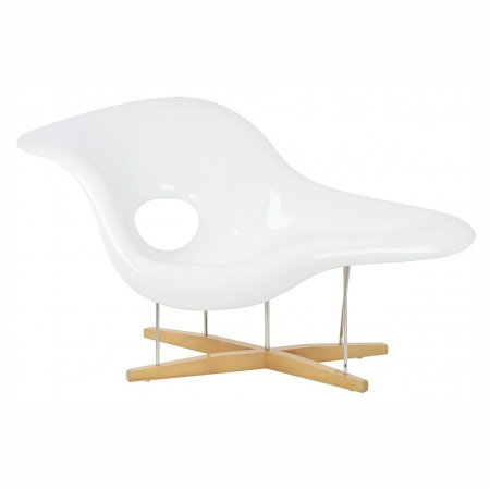 Fotolii - Fotoliu design lux Dione alb asimetric, fibra de sticla/lemn/metal, JH071 - King