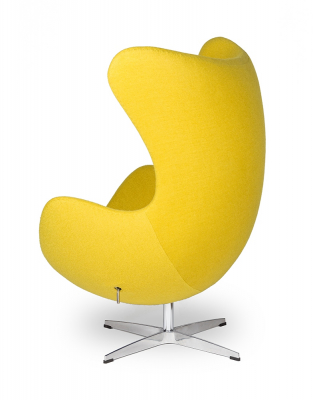 Fotoliu design lux Egg Classic, diverse culori, lana casmir/baza aluminiu, JH-026.SZARY.17 - King [11]