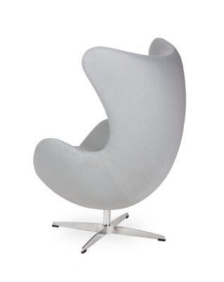 Fotoliu design lux Egg Classic, diverse culori, lana casmir/baza aluminiu, JH-026.SZARY.17 - King [14]