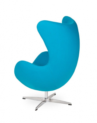 Fotoliu design lux Egg Classic, diverse culori, lana casmir/baza aluminiu, JH-026.SZARY.17 - King [8]