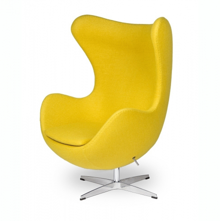 Fotoliu design lux Egg Classic, diverse culori, lana casmir/baza aluminiu, JH-026.SZARY.17 - King [22]