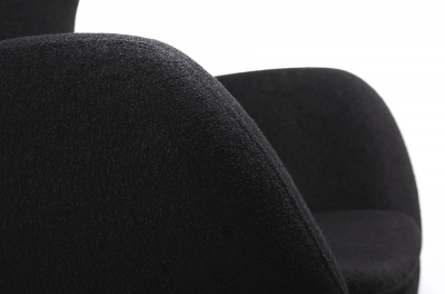 Fotoliu design lux Egg Wide, diverse culori, lana casmir/baza otel crom, HE-066.RED.1 - King [9]